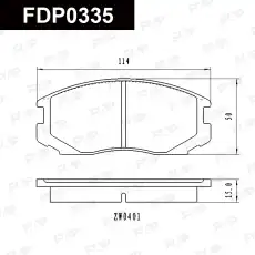 Тормозные колодки дисковые FAP FDP0335