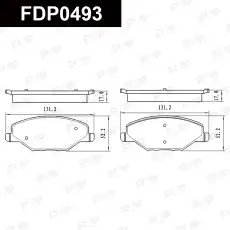 Тормозные колодки дисковые FAP FDP0493