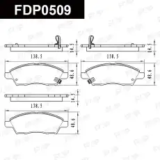 Тормозные колодки дисковые FAP FDP0509