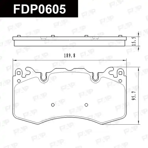 Тормозные колодки дисковые FAP FDP0605