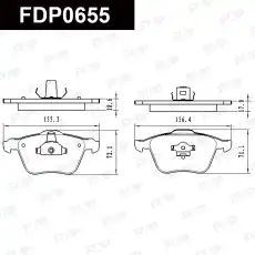 Тормозные колодки дисковые FAP FDP0655