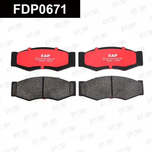 Тормозные колодки дисковые FAP FDP0671