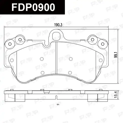 Тормозные колодки дисковые FAP FDP0900
