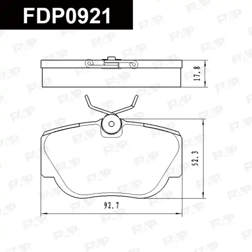 Тормозные колодки дисковые FAP FDP0921