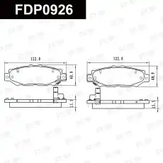 Тормозные колодки дисковые FAP FDP0926