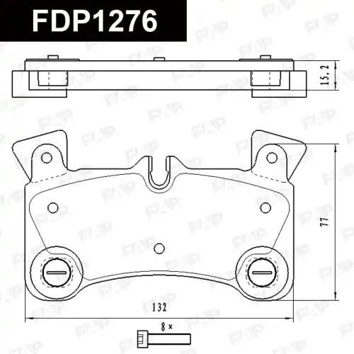 Тормозные колодки дисковые FAP FDP1276