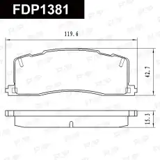 Тормозные колодки дисковые FAP FDP1381