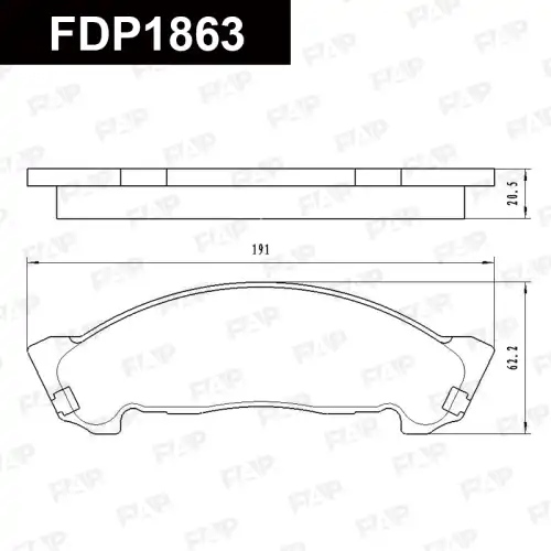 Тормозные колодки дисковые FAP FDP1863