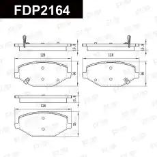Тормозные колодки дисковые FAP FDP2164