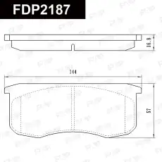 Тормозные колодки дисковые FAP FDP2187