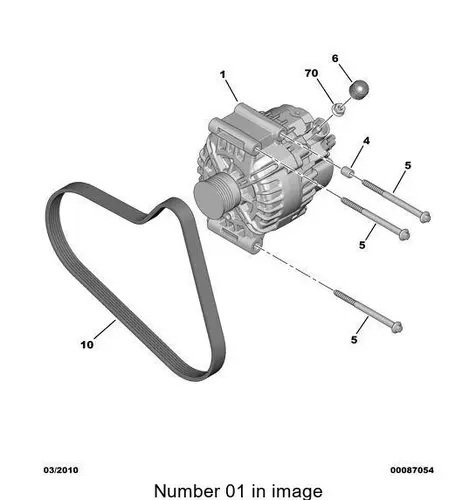 генератор!\ Citroen C3/C4/C5/C8/Berlingo 1.4-1.6i 08> 5705 KQ PSA