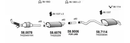 Система выпуска ОГ ART3860 ASSO