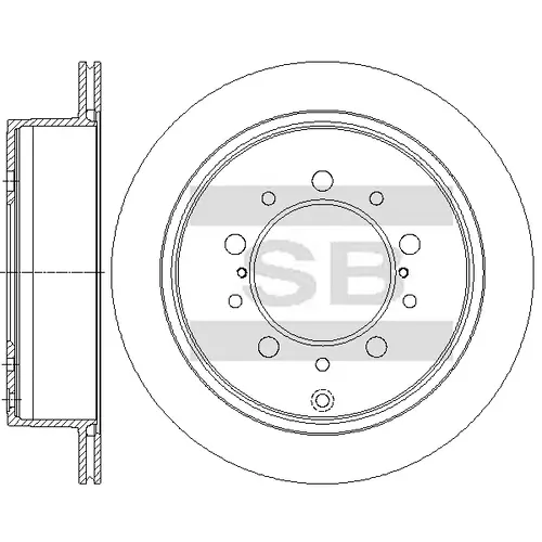 Тормозной диск SANGSIN SD4909