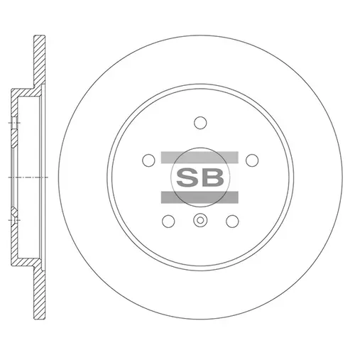 Тормозной диск SANGSIN SD8116