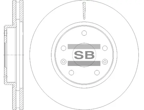Тормозной диск SANGSIN SD8114