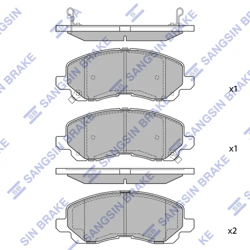 Тормозные колодки дисковые SANGSIN SP2371