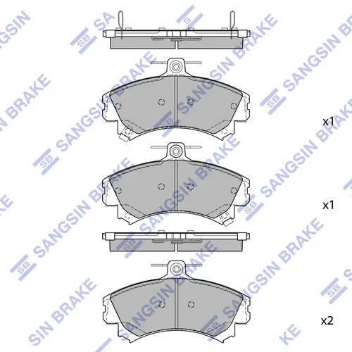 Тормозные колодки дисковые SANGSIN SP2470