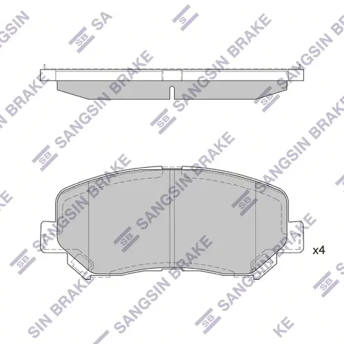 Тормозные колодки дисковые SANGSIN SP1671SD