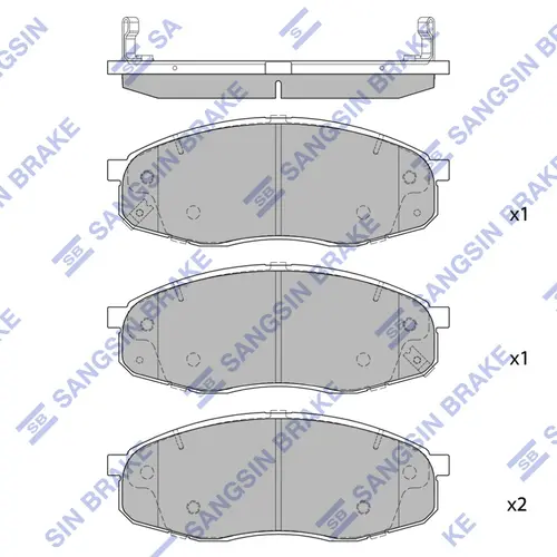 Тормозные колодки дисковые SANGSIN SP2547