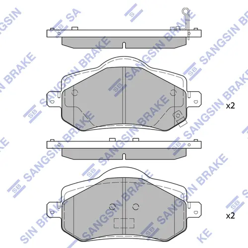 Тормозные колодки дисковые SANGSIN SP2712