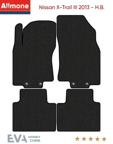 Коврики в салон ALLMONE 3735-S4YL-B01S Nissan X-Trail 2013-н.в. 4 шт., черный