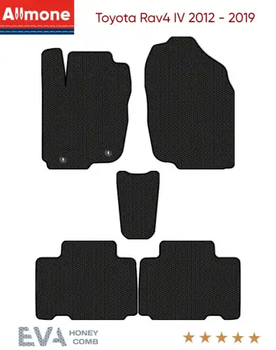 Коврики в салон ALLMONE 4840-S5YLT-B01S Toyota Rav 4 2012-2019 5 шт., черный