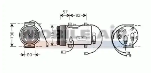 компрессор кондиционера Audi 6003K143 SCHLIECKMANN