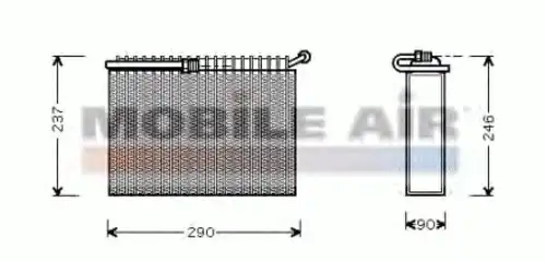 Испаритель кондиционера SCHLIECKMANN 6001V022