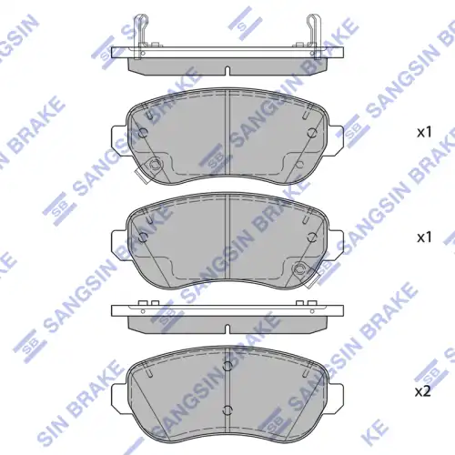 Тормозные колодки дисковые HI-Q SP2793