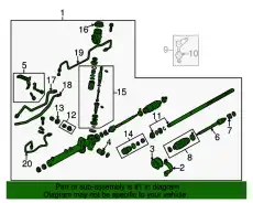 Рулевой механизм BL4C32110A MAZDA
