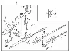 Рулевой механизм BL4C32110A MAZDA