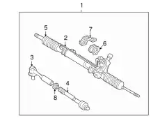 Рулевая рейка MITSUBISHI MR374892