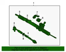 Рулевая рейка MITSUBISHI MR374892