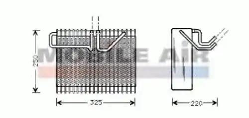 Испаритель кондиционера SCHLIECKMANN 6007V042