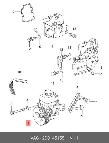Насос гидроусилителя руля VAG 2D0145155