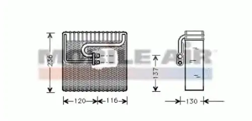 испаритель кондиционера Daew 6081V035 SCHLIECKMANN