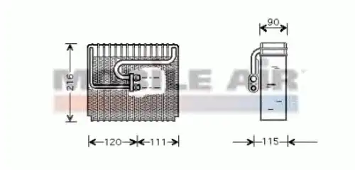 испаритель кондиционера Daew 6081V048 SCHLIECKMANN