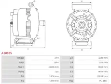 генератор \CUMMINS A1083S AS-PL