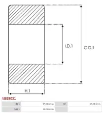 подшипник \ ABE9031 AS-PL
