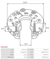 диодный мост \HITACHI, VAG ARC3020 AS-PL