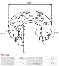 диодный мост \ ARC5165 AS-PL