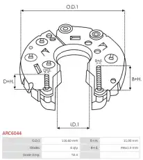 диодный мост \HONDA ARC6044 AS-PL