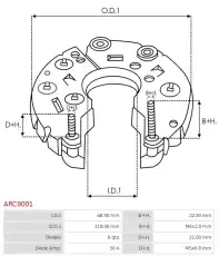 диодный мост \FORD ARC9001 AS-PL