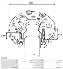 диодный мост \FORD ARC9002 AS-PL