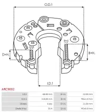 диодный мост \FORD ARC9002 AS-PL
