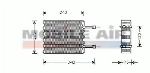 Испаритель кондиционера SCHLIECKMANN 6018V022