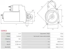 стартер \HITACHI, SUZUKI S2091S AS-PL