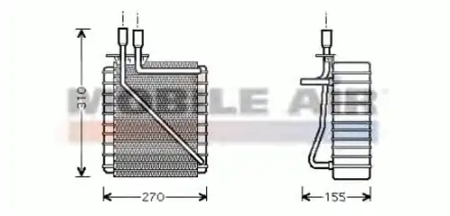 Испаритель кондиционера SCHLIECKMANN 6018V348