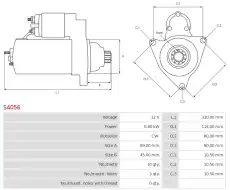 стартер \ S4056 AS-PL