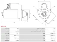 стартер \CUMMINS S6225S AS-PL
